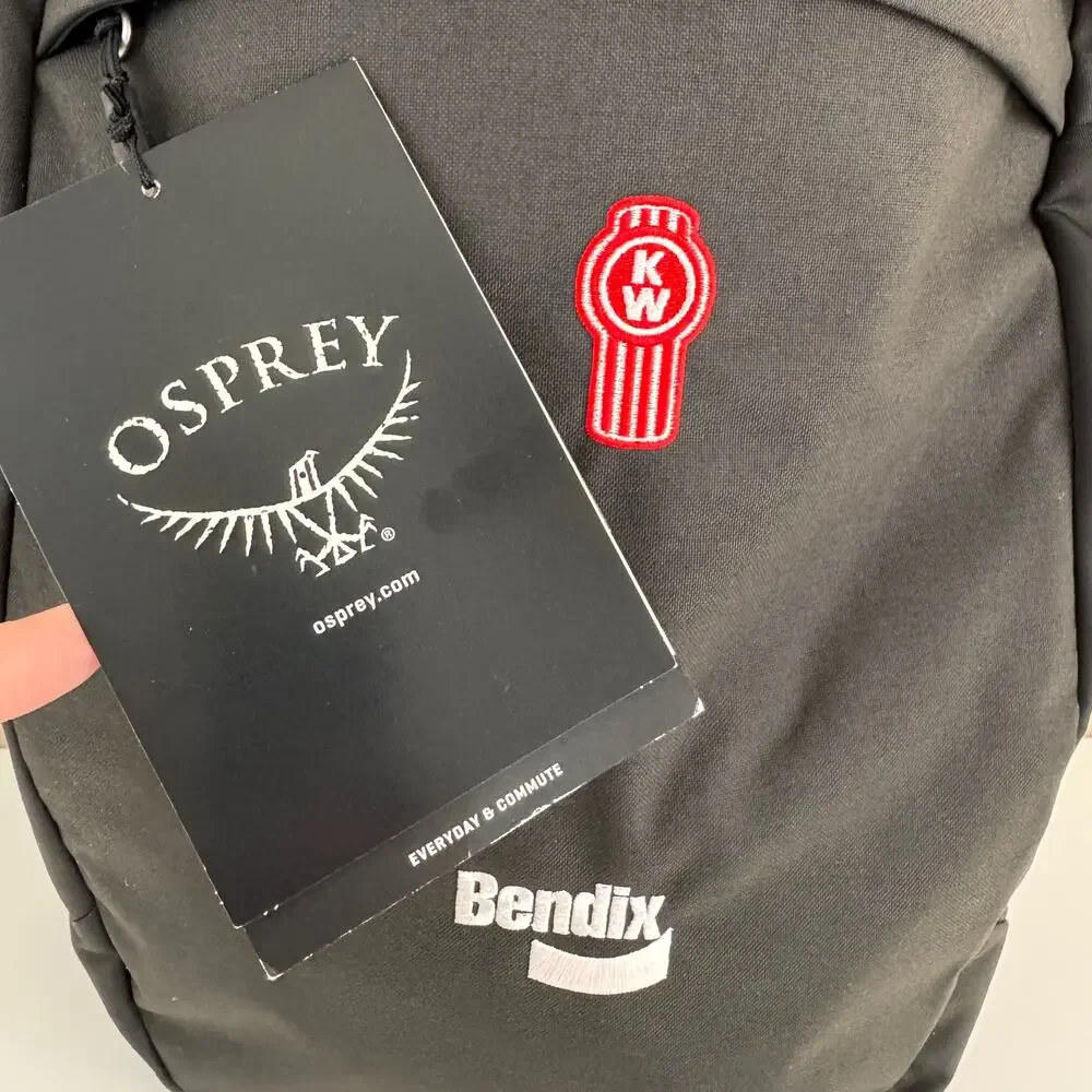 Osprey Arcane Large Day Backpack Bag Stonewash Black LOGO Embroidered Bendix